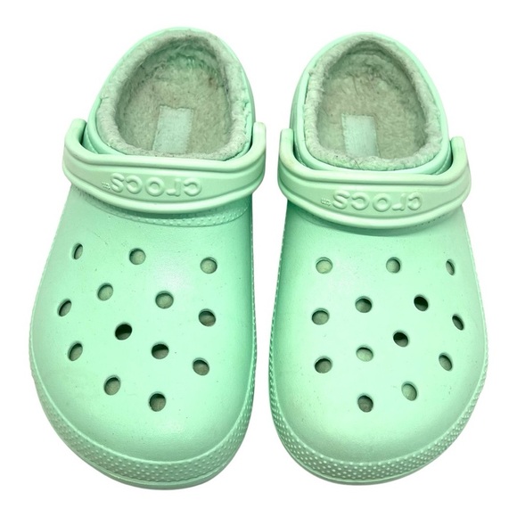 Crocs Classic Lined Comfort Clog Mint Green Casual Men’s 7 - Picture 4 of 16